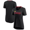 Women's Fanatics Branded Black Chicago Blackhawks Authentic Pro Locker Room T-Shirt -Fanatics Clothing Shop 5604152