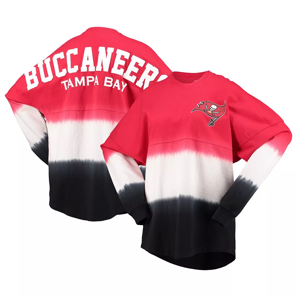 Women's Fanatics Branded Red/Black Tampa Bay Buccaneers Ombre Long Sleeve T-Shirt 4 Women's Fanatics Branded Red/Black Tampa Bay Buccaneers Ombre Long Sleeve T-Shirt - Image 2