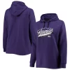 Women's Fanatics Branded Purple Baltimore Ravens Plus Size First Contact Raglan Pullover Hoodie -Fanatics Clothing Shop 5606575