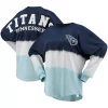 Women's Fanatics Branded Navy/Light Blue Tennessee Titans Ombre Long Sleeve T-Shirt -Fanatics Clothing Shop 5607256