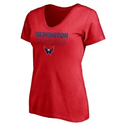 Women's Fanatics Branded Red/Heathered Gray Washington Capitals Short Sleeve & Long Sleeve V-Neck T-Shirt Combo Pack -Fanatics Clothing Shop 5628261 ALT2