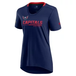 Women's Fanatics Branded Navy Washington Capitals Authentic Pro Locker Room T-Shirt -Fanatics Clothing Shop 5629093 ALT2