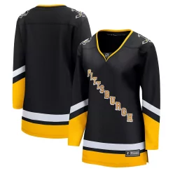 Women's Fanatics Branded Black Pittsburgh Penguins 2021/22 Alternate Premier Breakaway Jersey