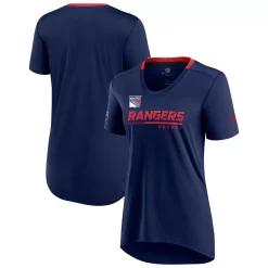 Women's Fanatics Branded Navy New York Rangers Authentic Pro Locker Room T-Shirt