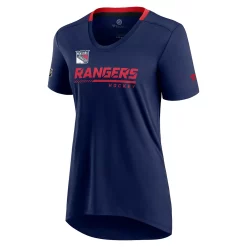 Women's Fanatics Branded Navy New York Rangers Authentic Pro Locker Room T-Shirt -Fanatics Clothing Shop 5630395 ALT2