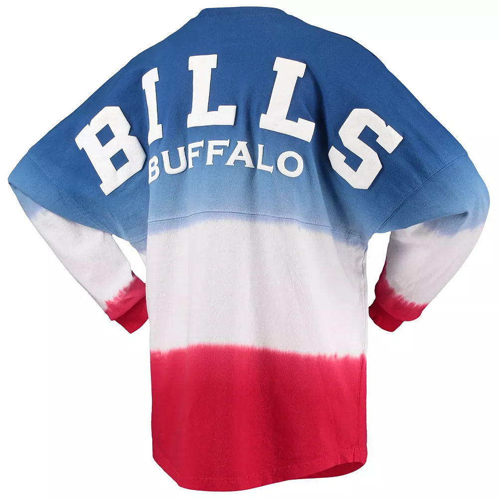 Women's Fanatics Branded Royal/Red Buffalo Bills Ombre Long Sleeve T-Shirt 6 Women's Fanatics Branded Royal/Red Buffalo Bills Ombre Long Sleeve T-Shirt - Image 4