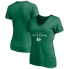 Women's Fanatics Branded Kelly Green Chicago Blackhawks St. Patrick's Day Celtic Knot V-Neck T-Shirt -Fanatics Clothing Shop 5632613