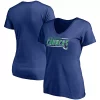Women's Fanatics Branded Blue Vancouver Canucks Mascot In Bounds V-Neck T-Shirt -Fanatics Clothing Shop 5633096