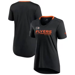 Women's Fanatics Branded Black Philadelphia Flyers Authentic Pro Locker Room T-Shirt -Fanatics Clothing Shop 5633382 ALT