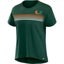 Women's Fanatics Branded Green Miami Hurricanes Tie Breaker T-Shirt -Fanatics Clothing Shop 5680404 ALT2