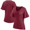 Women's Fanatics Branded Burgundy Washington Football Team Southpaw Flutter V-Neck T-Shirt -Fanatics Clothing Shop 5681864