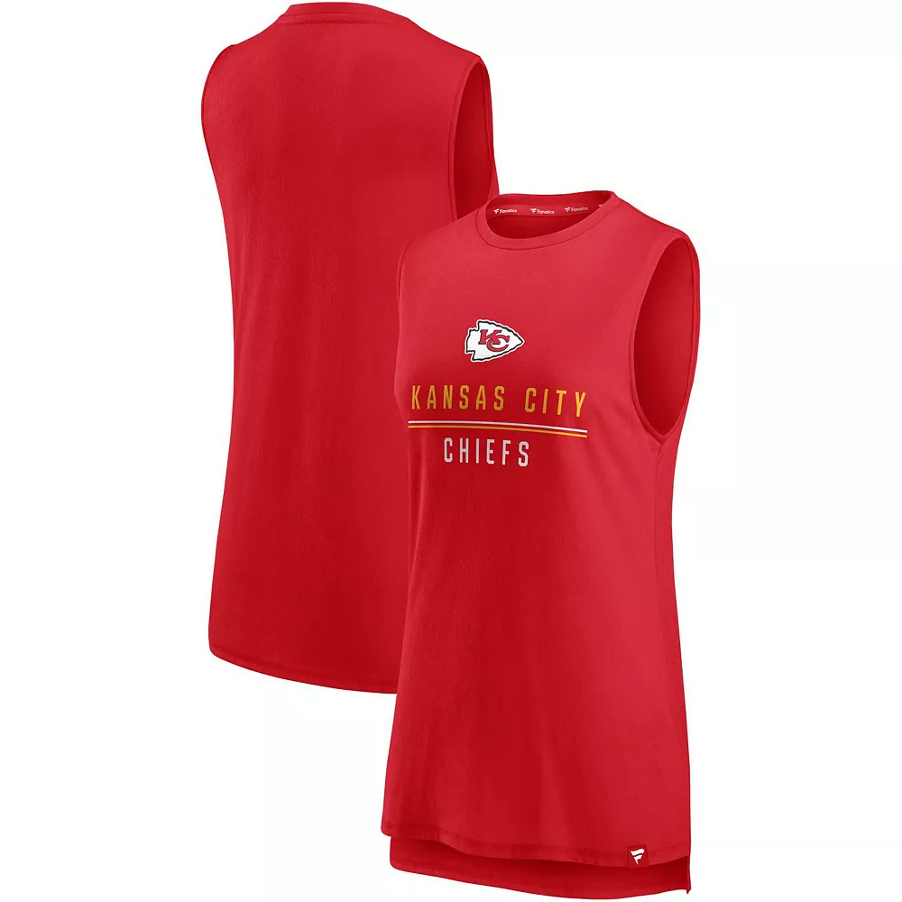 Women's Fanatics Branded Red Kansas City Chiefs True Contender Tank Top 4 Women's Fanatics Branded Red Kansas City Chiefs True Contender Tank Top - Image 2