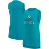 Women's Fanatics Branded Aqua Miami Dolphins True Contender Tank Top -Fanatics Clothing Shop 5682587