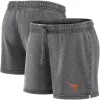 Women's Fanatics Branded Heathered Charcoal Texas Longhorns Retro French Terry Shorts -Fanatics Clothing Shop 5683546