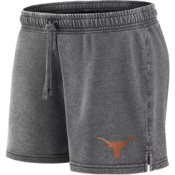Women's Fanatics Branded Heathered Charcoal Texas Longhorns Retro French Terry Shorts -Fanatics Clothing Shop 5683546 ALT2