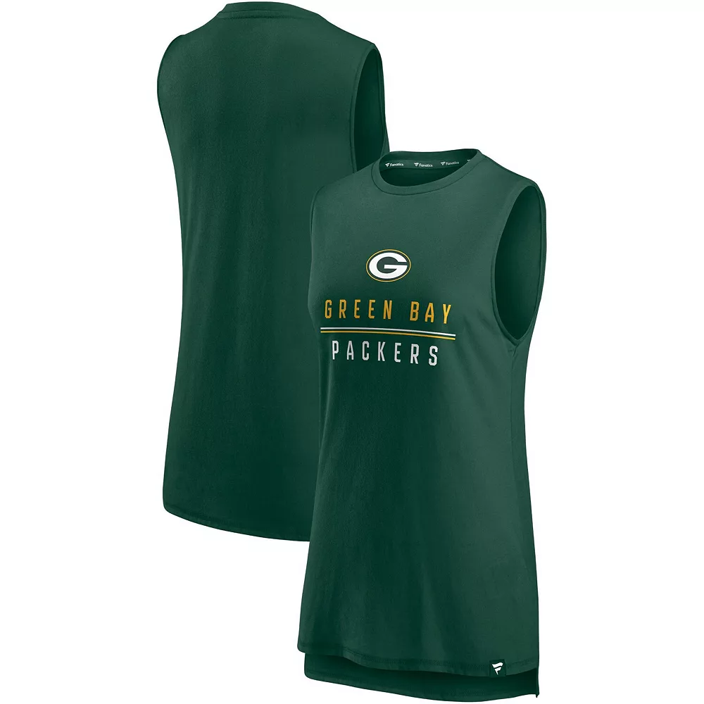 Women's Fanatics Branded Green Green Bay Packers True Contender Tank Top 3 Women's Fanatics Branded Green Green Bay Packers True Contender Tank Top