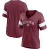 Women's Fanatics Branded Heathered Maroon Texas A&M Aggies Arched City Sleeve-Striped Tri-Blend V-Neck T-Shirt 1 Women's Fanatics Branded Heathered Maroon Texas A&M Aggies Arched City Sleeve-Striped Tri-Blend V-Neck T-Shirt -Fanatics Clothing Shop 5694950