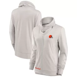 Women's Fanatics Branded Cream Cleveland Browns Break It Loose Cowl Neck Full-Zip Sweatshirt 6 Women's Fanatics Branded Cream Cleveland Browns Break It Loose Cowl Neck Full-Zip Sweatshirt -Fanatics Clothing Shop 5695367 ALT