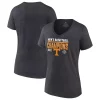 Women's Fanatics Branded Heathered Charcoal Tennessee Volunteers 2022 SEC Men's Basketball Conference Tournament Champions Locker Room V-Neck T-Shirt -Fanatics Clothing Shop 5729229