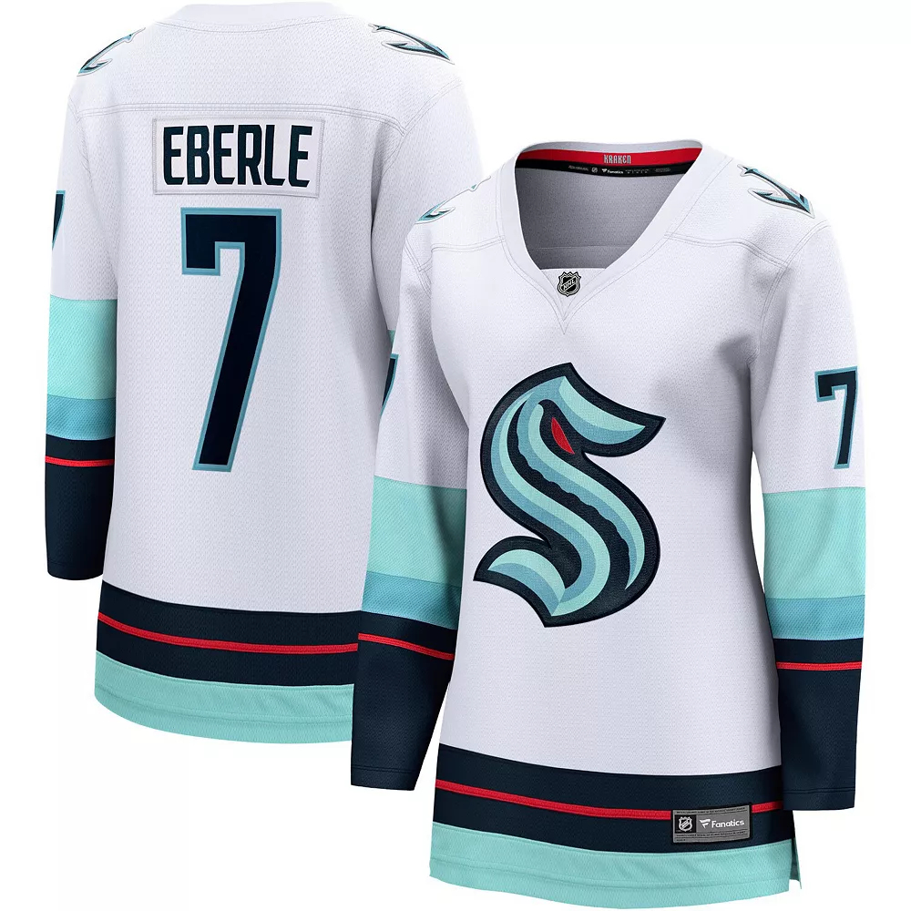 Women's Fanatics Branded Jordan Eberle White Seattle Kraken Away Premier Breakaway Player Jersey 3 Women's Fanatics Branded Jordan Eberle White Seattle Kraken Away Premier Breakaway Player Jersey