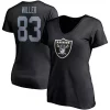 Women's Fanatics Branded Darren Waller Black Las Vegas Raiders Player Icon Name & Number V-Neck T-Shirt -Fanatics Clothing Shop 5729638