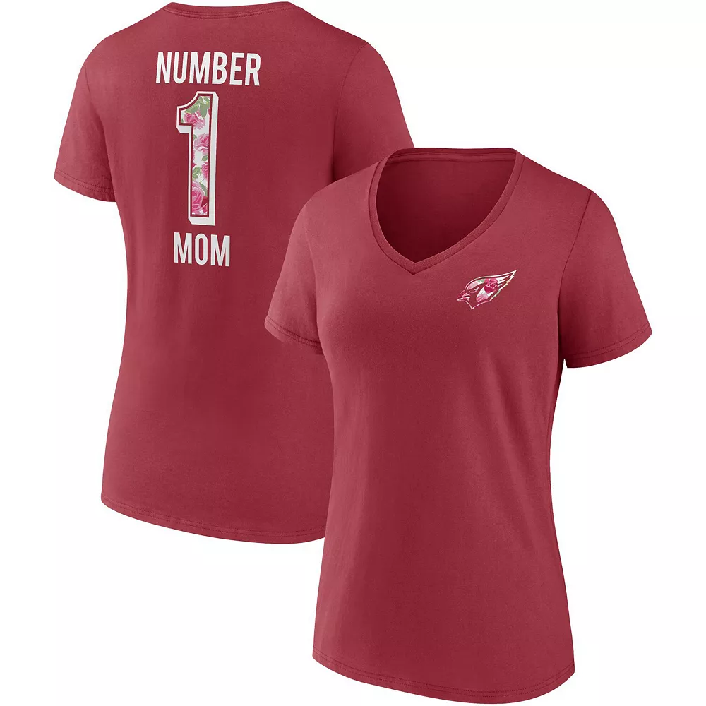 Women's Fanatics Branded Cardinal Arizona Cardinals Team Mother's Day V-Neck T-Shirt 4 Women's Fanatics Branded Cardinal Arizona Cardinals Team Mother's Day V-Neck T-Shirt - Image 2