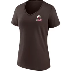Women's Fanatics Branded Brown Cleveland Browns Team Mother's Day V-Neck T-Shirt -Fanatics Clothing Shop 5761517 ALT2