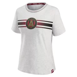 Women's Fanatics Branded Heathered Gray Atlanta United FC High Hip Graphic T-Shirt -Fanatics Clothing Shop 5762479 ALT2