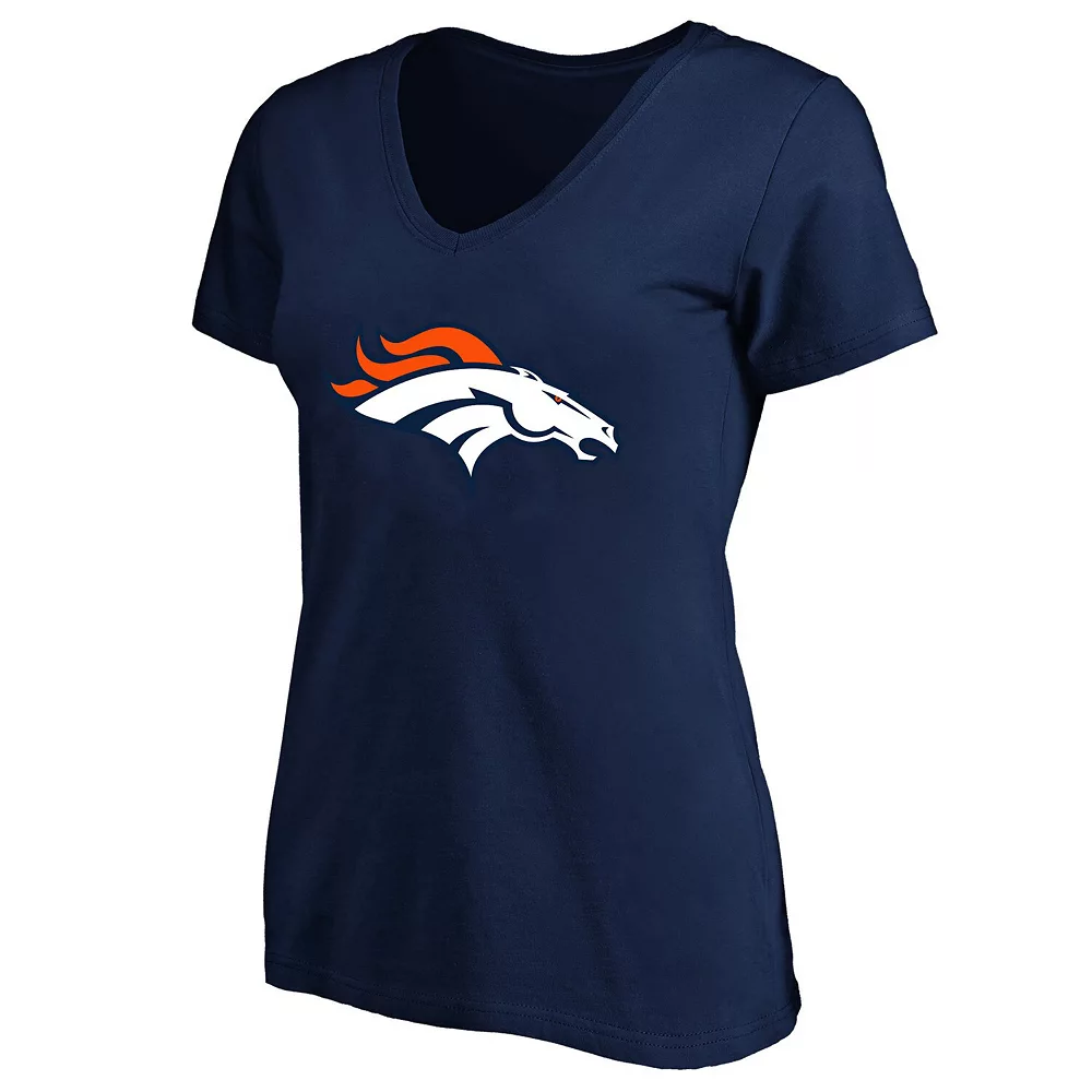 Women's Fanatics Branded Russell Wilson Navy Denver Broncos Plus Size Player Name & Number V-Neck T-Shirt 5 Women's Fanatics Branded Russell Wilson Navy Denver Broncos Plus Size Player Name & Number V-Neck T-Shirt - Image 3