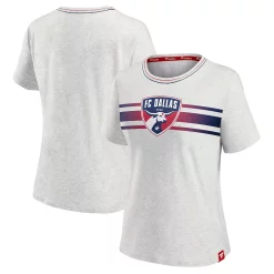 Women's Fanatics Branded Heathered Gray FC Dallas High Hip Graphic T-Shirt -Fanatics Clothing Shop 5763031 ALT