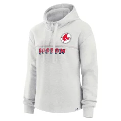 Women's Fanatics Branded Oatmeal Boston Red Sox True Classics Legacy Quarter-Zip Hoodie 7 Women's Fanatics Branded Oatmeal Boston Red Sox True Classics Legacy Quarter-Zip Hoodie -Fanatics Clothing Shop 5767612 ALT2