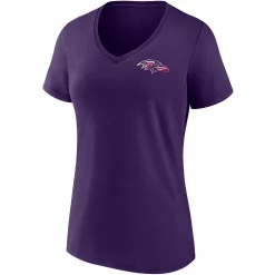 Women's Fanatics Branded Purple Baltimore Ravens Team Mother's Day V-Neck T-Shirt -Fanatics Clothing Shop 5802163 ALT2
