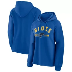 Women's Fanatics Branded Blue St. Louis Blues Perfect Play Raglan Pullover Hoodie