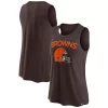 Women's Fanatics Branded Brown Cleveland Browns Root For Tank Top -Fanatics Clothing Shop 5821269