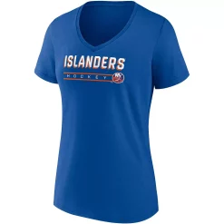 Women's Fanatics Branded Royal/Heathered Gray New York Islanders 2-Pack V-Neck T-Shirt Set -Fanatics Clothing Shop 5821937 ALT2