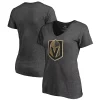 Women's Fanatics Branded Heathered Charcoal Vegas Golden Knights Plus Size Primary Logo Team V-Neck T-Shirt 2 Women's Fanatics Branded Heathered Charcoal Vegas Golden Knights Plus Size Primary Logo Team V-Neck T-Shirt -Fanatics Clothing Shop 5822247