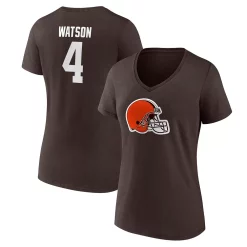 Women's Fanatics Branded Deshaun Watson Brown Cleveland Browns Player Icon Name & Number V-Neck T-Shirt 6 Women's Fanatics Branded Deshaun Watson Brown Cleveland Browns Player Icon Name & Number V-Neck T-Shirt -Fanatics Clothing Shop 5822538 ALT