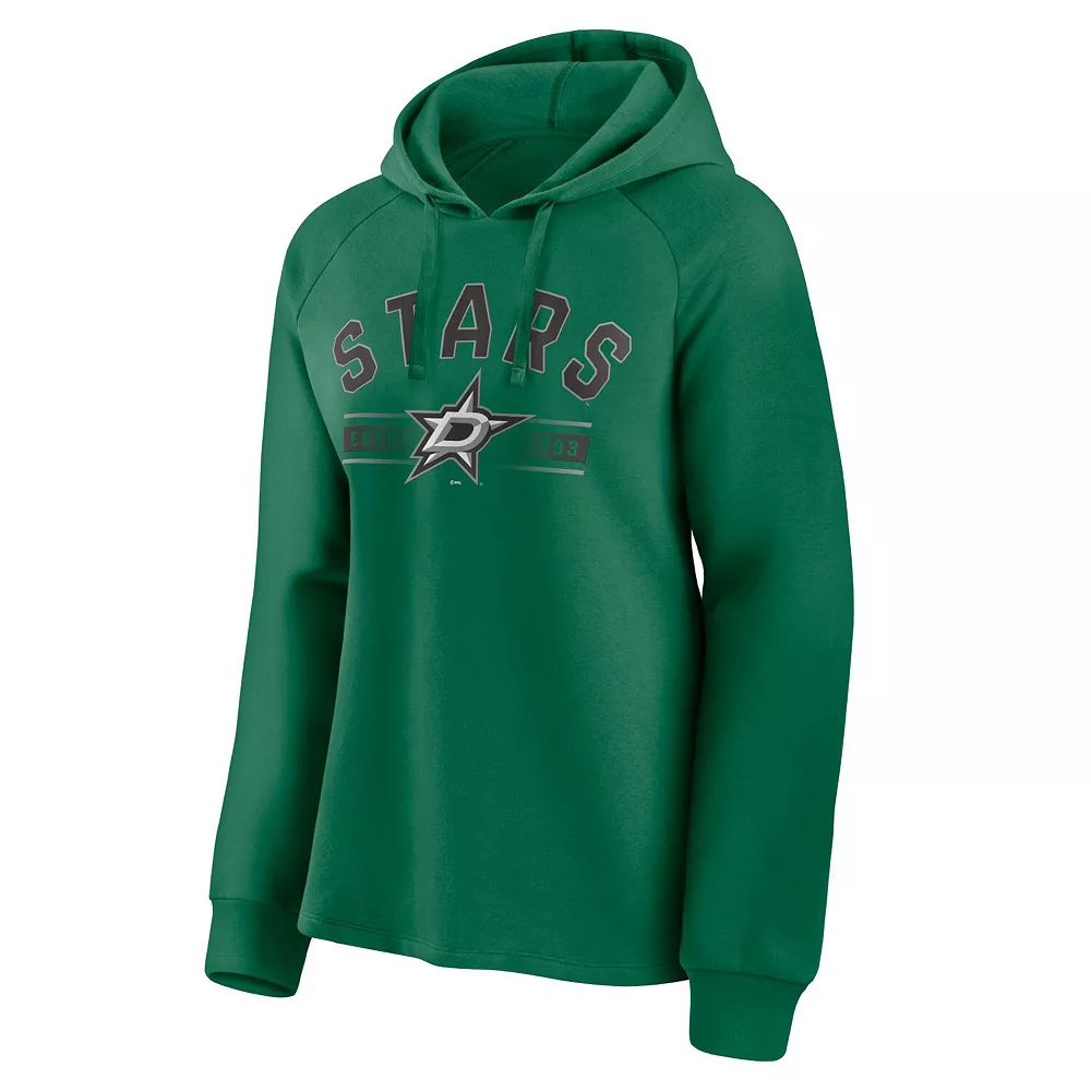 Women's Fanatics Branded Kelly Green Dallas Stars Perfect Play Raglan Pullover Hoodie 5 Women's Fanatics Branded Kelly Green Dallas Stars Perfect Play Raglan Pullover Hoodie - Image 3