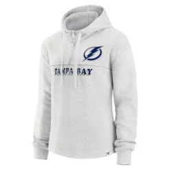 Women's Fanatics Branded Ash Tampa Bay Lightning True Classics Legacy Quarter-Zip Hoodie -Fanatics Clothing Shop 5824478 ALT2