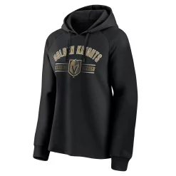 Women's Fanatics Branded Black Vegas Golden Knights Perfect Play Raglan Pullover Hoodie -Fanatics Clothing Shop 5824953 ALT2