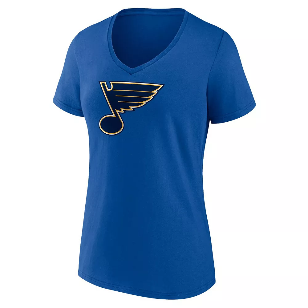 Women's Fanatics Branded Royal St. Louis Blues Primary Logo Team V-Neck T-Shirt 5 Women's Fanatics Branded Royal St. Louis Blues Primary Logo Team V-Neck T-Shirt - Image 3