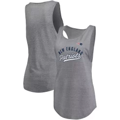 Women's Fanatics Branded Heathered Gray New England Patriots Quality Time Scoop Neck Tri-Blend Tank Top 6 Women's Fanatics Branded Heathered Gray New England Patriots Quality Time Scoop Neck Tri-Blend Tank Top -Fanatics Clothing Shop 5907966 ALT