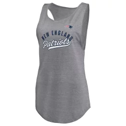 Women's Fanatics Branded Heathered Gray New England Patriots Quality Time Scoop Neck Tri-Blend Tank Top 7 Women's Fanatics Branded Heathered Gray New England Patriots Quality Time Scoop Neck Tri-Blend Tank Top -Fanatics Clothing Shop 5907966 ALT2