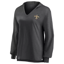 Women's Fanatics Branded Black New Orleans Saints Jumper V-Neck Pullover Hoodie -Fanatics Clothing Shop 5908101 ALT2