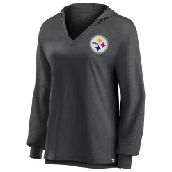 Women's Fanatics Branded Black Pittsburgh Steelers Jumper V-Neck Pullover Hoodie -Fanatics Clothing Shop 5908109 ALT2