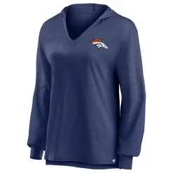 Women's Fanatics Branded Navy Denver Broncos Jumper V-Neck Pullover Hoodie -Fanatics Clothing Shop 5908326 ALT2