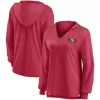 Women's Fanatics Branded Scarlet San Francisco 49ers Jumper V-Neck Pullover Hoodie 1 Women's Fanatics Branded Scarlet San Francisco 49ers Jumper V-Neck Pullover Hoodie -Fanatics Clothing Shop 5908421