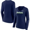 Women's Fanatics Branded College Navy Seattle Seahawks Drive Forward V-Neck Long Sleeve T-Shirt 1 Women's Fanatics Branded College Navy Seattle Seahawks Drive Forward V-Neck Long Sleeve T-Shirt -Fanatics Clothing Shop 5915782