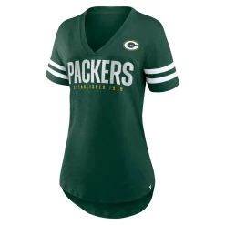 Women's Fanatics Branded Green Green Bay Packers Speed Tested V-Neck T-Shirt -Fanatics Clothing Shop 5916380 ALT2