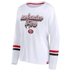 Women's Fanatics Branded White San Francisco 49ers Retro Power Long Sleeve T-Shirt 7 Women's Fanatics Branded White San Francisco 49ers Retro Power Long Sleeve T-Shirt -Fanatics Clothing Shop 5916675 ALT2
